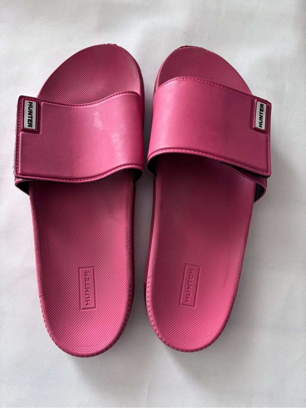 Hunter Women's Original Slide Sandals Pink Size UK 8 (US 10) Pool beach